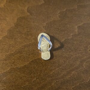 Lia Sophia Gold and Silver Flip Flop Pendant